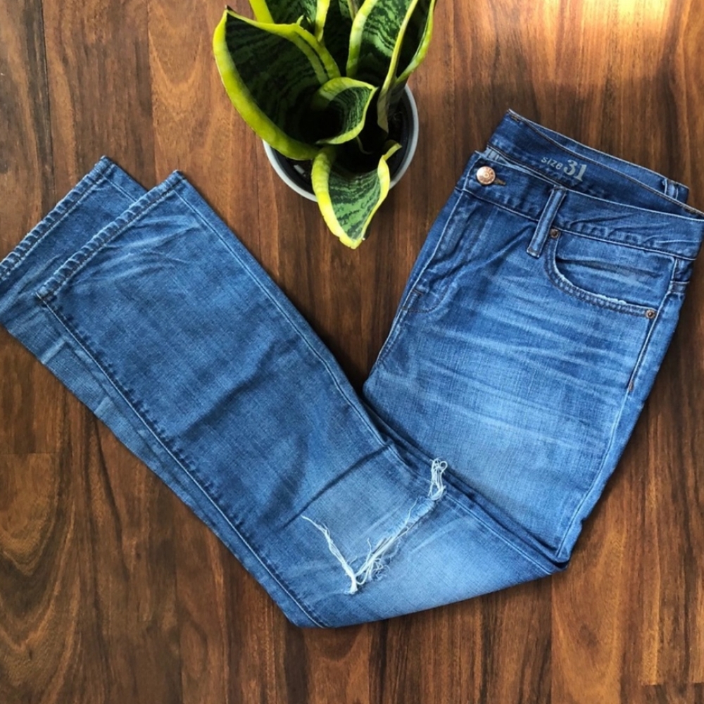 JCrew distressed boyfriend jeans